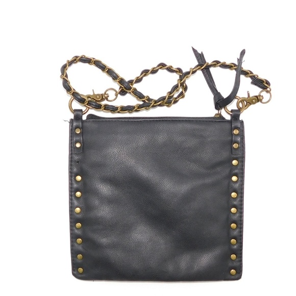 Unique Rockin Black and Rivet Weave Handbag - Picture 3 of 6